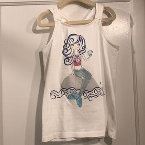 NWOT Gymboree size 7/8 racerback tank w mermaid